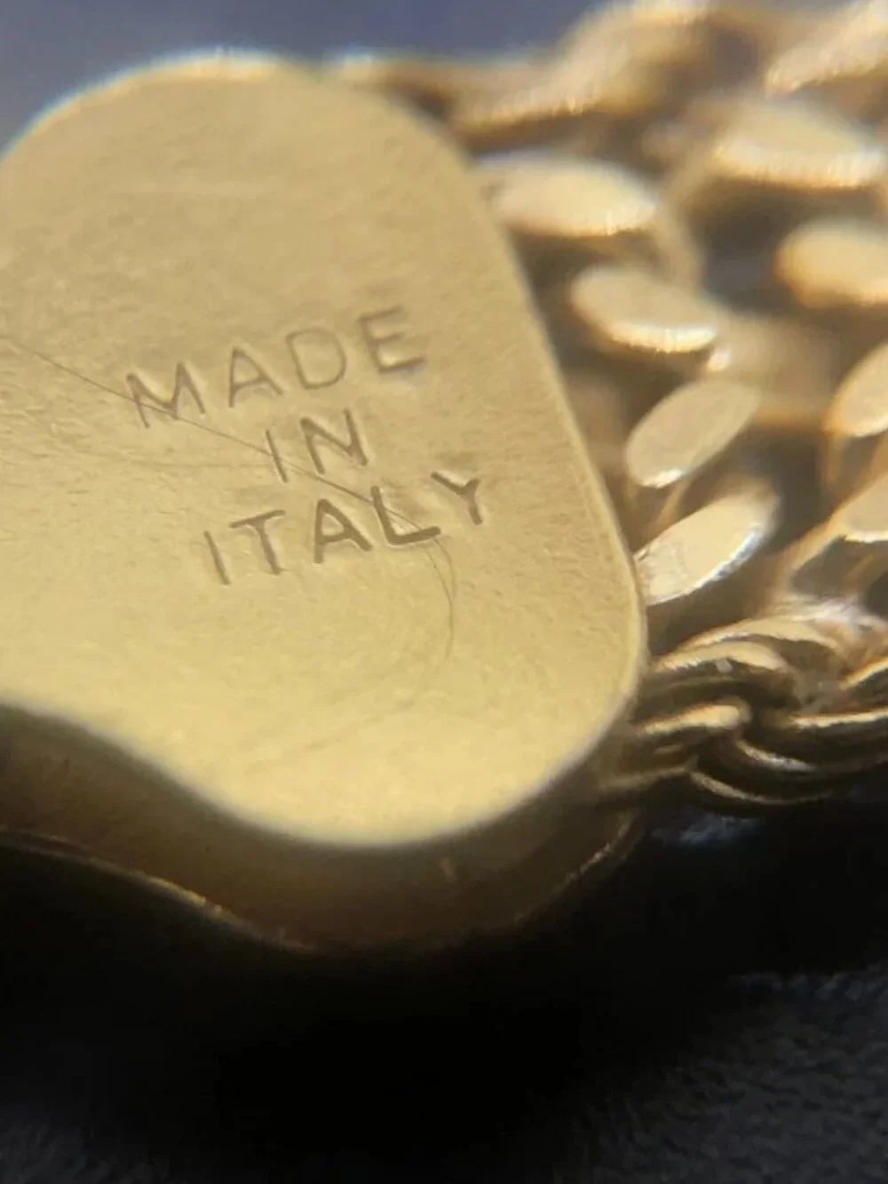 Sterling 925 / gold vermeil Italy 3/8